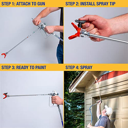 Graco 243043 Airless Paint Sprayer Tip Extension, 30 Inch, Tip Guard - size: 30 Inch