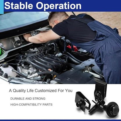 20Pcs Automotive Body Screws Clips, Extruded U Nuts and Bolts Kit for Bumper Fender Liner YUBJIANG