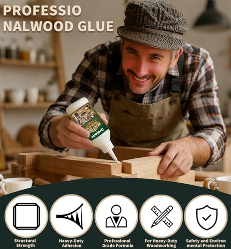 Wood Glue for Furniture Heavy Duty 8.45 fl.oz Strongest Wood Glue