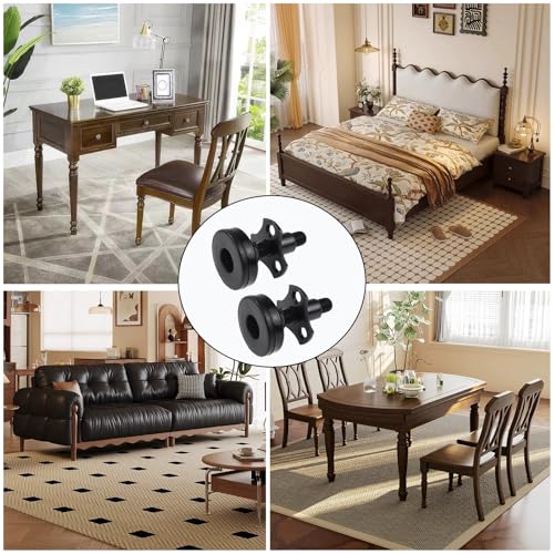 3/8"-16 Thread Adjustable Leveling Feet, Heavy Duty Furniture Feet Levelers with T-Nut Kit Floor Protect for Sofa Cabinet Table Chair Furniture Leg 8 Pack - size: 8 Pcs