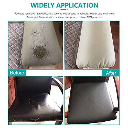 Marine Vinyl Fabric,Upholstery Vinyl,Faux Leather for Boat Furniture Car - color: Black, size: 54inch x 108inch