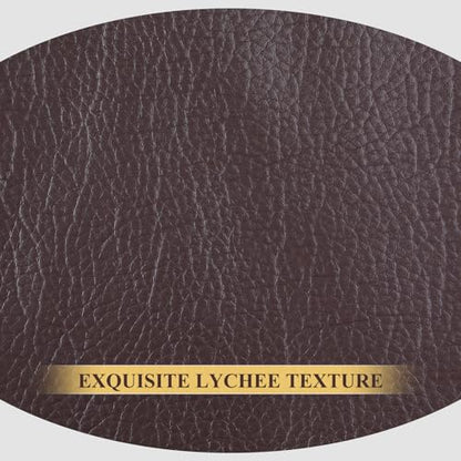 Faux Leather 0.7mm Upholstery Fabric by the Yard 10 Yard Coffee - color: Coffee, size: 10 Yard