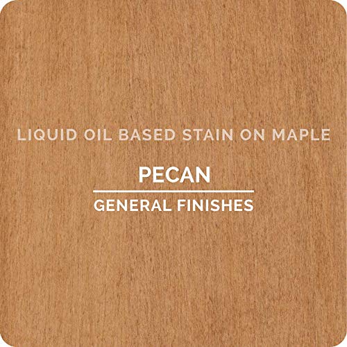 General Finishes Oil Based Penetrating Wood Stain, 1 Quart, Pecan - color: Pecan, size: 1 Quart