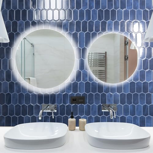 Art3d Hexagon Tile Peel and Stick Backsplash, 10-Pack, 12" x 12", Dark Blue - color: Dark Blue, size: 12 x 12 Inch