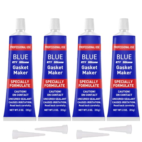 1DFAUL RTV Silicone Gasket Maker, High Temp Silicone Resist Oil, Blue, 340g - color: Blue, size: 340g