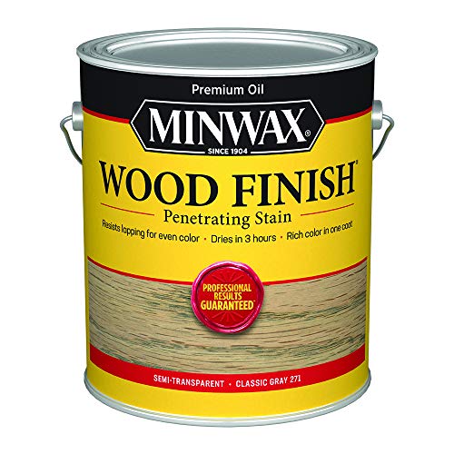 Minwax 710980000 Wood Finish 250 VOC Compliant, Classic Gray Stain, Gallon - color: 250 VOC Classic Gray, size: 1 Gallon