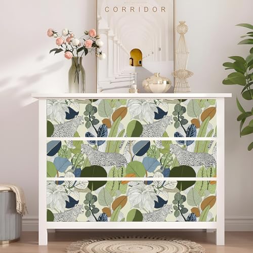 Peel and Stick Wallpaper Floral Leopard Renter Friendly Wallpaper