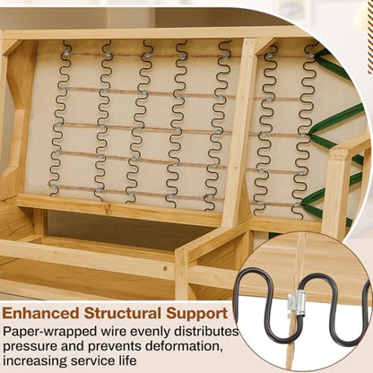 Upholstery Stay Wire Kit, 40ft Paper Wrapped Wire 9 Gauge with 80 Clips - size: 40ft