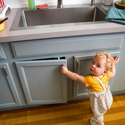 Safety 1st - Secure-to-Explore Adhesive Cabinet Locks Baby Proofing, Child Locks for Cabinets and Drawers (4 Locks), White - size: 4 Locks