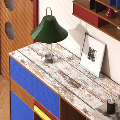 Wood Wallpaper Peel and Stick Shiplap Contact Paper 17.3"×78.8" - color: Brown, size: 17.3" x 78.8"