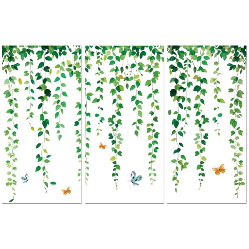Peacoblue Green Leaves Rub On Transfers for Furniture Craft 6"x12" - style: Green Leaves