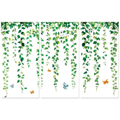 Peacoblue Green Leaves Rub On Transfers for Furniture Craft 6"x12" - style: Green Leaves