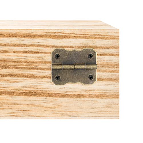 80Pcs Mini Bronze Hinges Engraved Hardware for Craft & Wooden Boxes - color: K62_80 Pcs