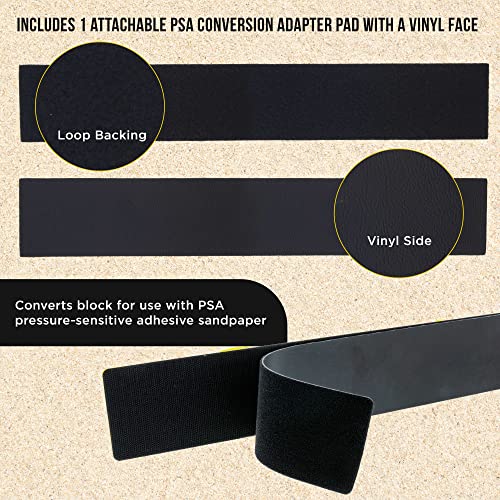 Dura-Gold Firm & Flex Longboard Hand Sanding File Block Hook & Loop Backing - style: Firm & Flex