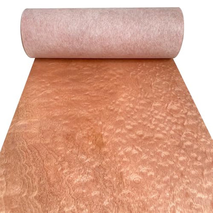 Natural Wood Veneer, Thin Wood Sheets, Refurbished of Furniture/Guitar/Speaker/Automotive Interior, Handmade DIY (Sapele Ripple) - color: Sapele Ripple / 8.5″ x 90″