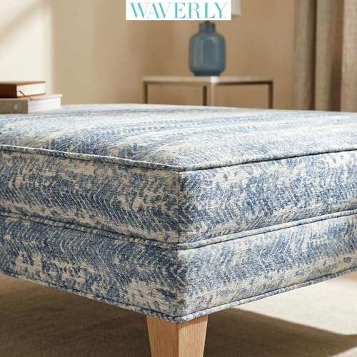 Waverly 56" Wide, Polyester/Rayon, Home Décor, DIY, Project, Craft, Quilt, Sewing Upholstery Fabric, Cut by Yard, Ocean Shift