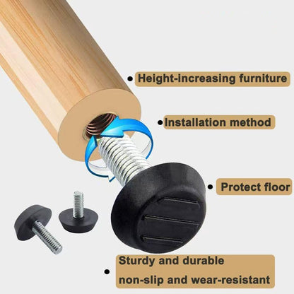 M6 Adjustable Furniture Leg Levelers Screw in Threaded 20Pcs