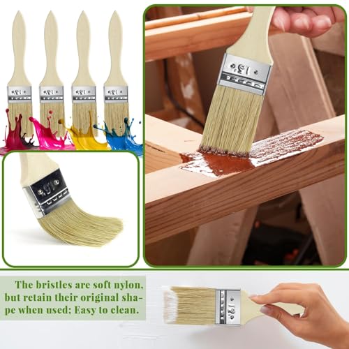 48 Pack 1.5 Inch Paint Brushes, All-Purpose Chip Brush Set - size: 1.5 inch