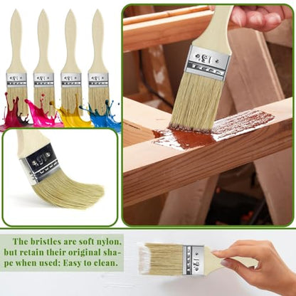 48 Pack 1.5 Inch Paint Brushes, All-Purpose Chip Brush Set - size: 1.5 inch