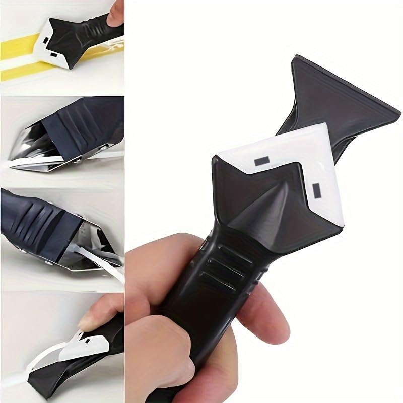 5 In 1 Caulk Remover Tools Kit, Grout Removal Tool, Sealant Finishing Tool, Glue Angle Scraper Tool For Window And Sink Renovations In Kitchens And Bathrooms