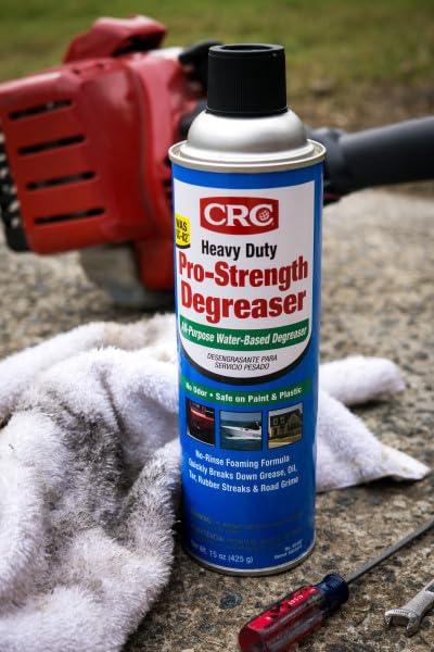 CRC 05482 Heavy Duty Pro-Strength Degreaser, All-Purpose Water-Based Degreaser, Odorless, Safe on Paint and Plastic, 15oz, [1 Pack] - size: 15 Fl Oz (Pack of 1)