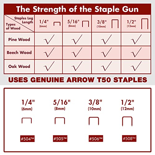 Arrow Electric Staple Gun Kit with 3750 Pieces T50 Staples, T50ACD