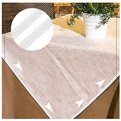 Jutom Gimp Braid Trim 1/2 Inch 20 Yard Gimp Braid Trim Decorative, White - color: White