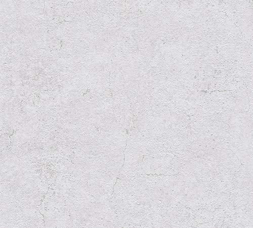 A.S. Création Plain Wallpaper Elements Non-Woven 10.05 m x 0.53 m Grey Made in Germany 369114 36911-4 - color: Blue Grey