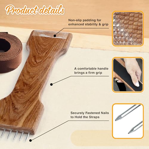 VTUNA Webbing Stretcher Tool, Hardwood Upholstery Straining Puller, Canvas Tensioning Furniture Reupholstering, Stretching Tool for Furniture, Home Supplies.