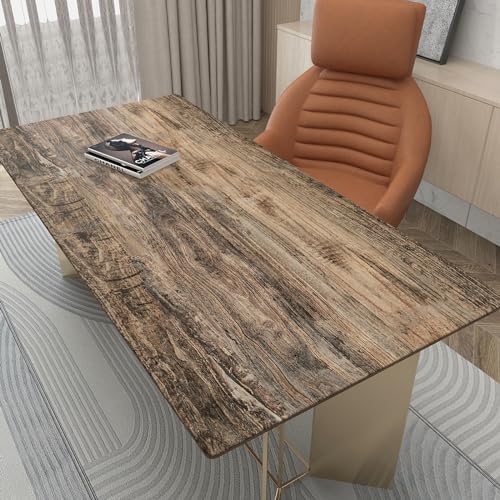 3yecao 16"×591" Large Size Thick Brown/Grey Wood Wallpaper Peel and Stick - color: Brown, size: 16" x 591"