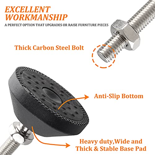Jiozermi Adjustable Leveling Feet, M8 Thread, 1.9" Thread Length