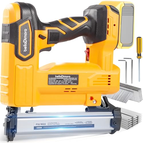Cordless Brad Nailer Compatible with DeWalt 20V Battery