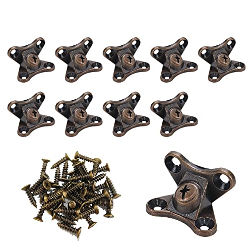 10Pcs Detachable Corner Brace Butterfly Corner Code Red Bronze - color: Red Bronze