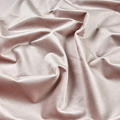 Velveteen Blush, Soft Velvet Fabric Cut by The Yard, 72 Inch. in Width, Ideal Material for Upholstery Coaches and Chairs, Drapery, Pillows, Slipcovers, Tablecloths, Sewing, DIY, Arts & Crafts Etc - color: Blush, size: Cut by the Yard