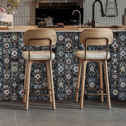 VICCI 64Pcs Peel and Stick Kitchen Backsplash Tile Decals, 8" x 4" - color: Sjm-330, size: 8x4IN*64PCS