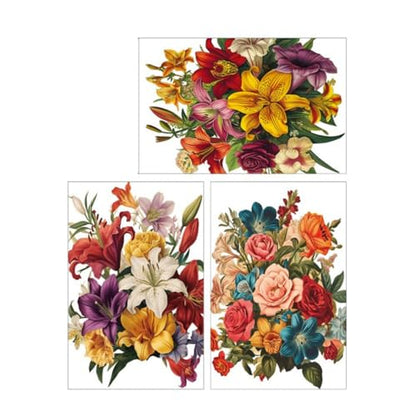Dixie Belle Transfer - Antique Flora - (3) 8� x 12"" Sheets