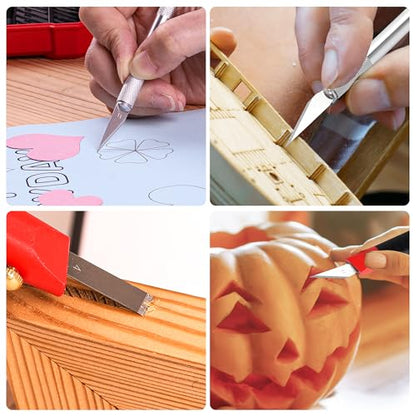 FASTPRO 31-Piece Exacto Knife, Precision Hobby Knife Kit for Art Crafts