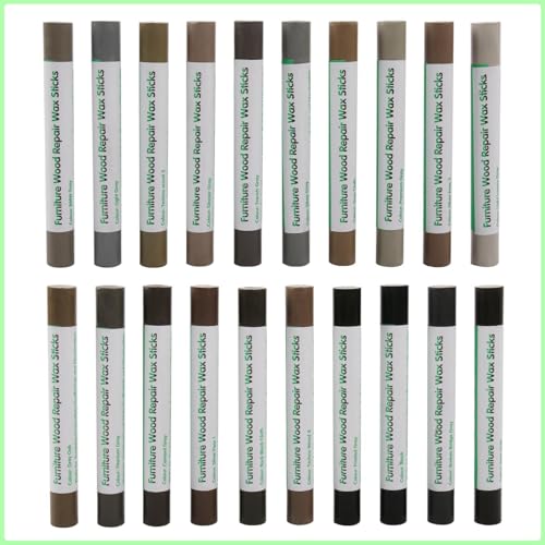 Furniture Markers Touch Up, 20 Colors Wood Filler Sticks- Gray Series - color: Gray Series