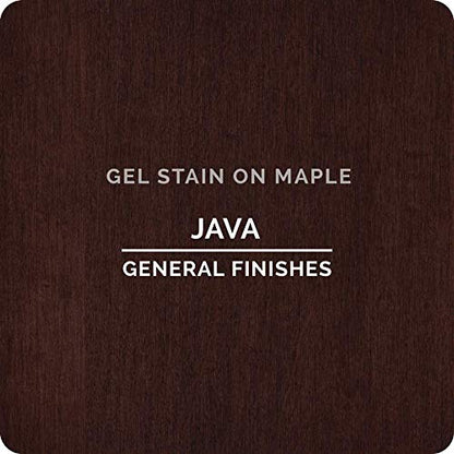 General Finishes Oil Base Gel Stain, 1/2 Pint, Java - color: Java, size: 1 Half-Pint