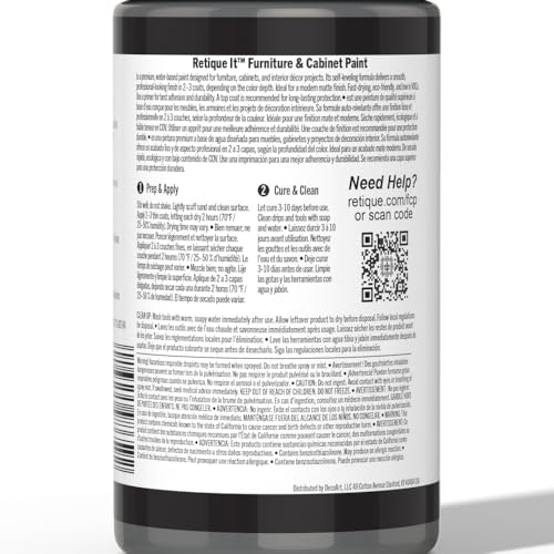 Retique It Chalk Furniture Paint, 32 Fl Oz (Pack of 1), 06 Greystone - color: 06 Greystone, size: 32 Fl Oz (Pack of 1)