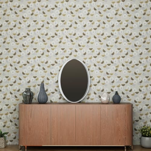 Kitico Modern Peel and Stick Wallpaper, Scandinavian Self Adhesive Removable Contact Paper for Bedroom, Bathroom, Kitchen and Furniture Renter Friendly Wall Paper 17" x 200" - color: Green, size: 17" x 200"