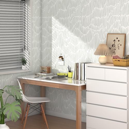 Theper Green Peel and Stick Wallpaper Modern Contact Paper17.3×118" - color: Green, size: 17.3" x 118"