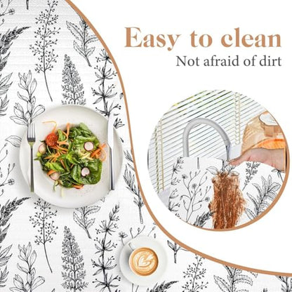 Quttisay Shelf Liner Non Adhesive Kitchen Drawer Liner 17.3in x 10ft - color: Black Floral, size: 17.3"W x 118.1"L
