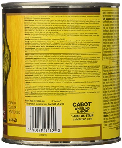 Cabot Australian Timber Oil Wood Stain and Protector, Jarrah Brown, 1 Quart - color: Jarrah Brown, size: Quart