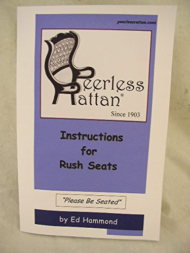 Fibre Rush Seating Kit with Full Color Instructions by Ed Hammond, 350' Coil of 5/32 Fiber Rush Kraft Brown, Plus a Peg and a Wedge (5/32 (350')