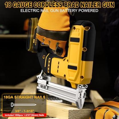 18 Gauge Cordless Brad Nailer for Dewalt 20V MAX Battery (No Battery)