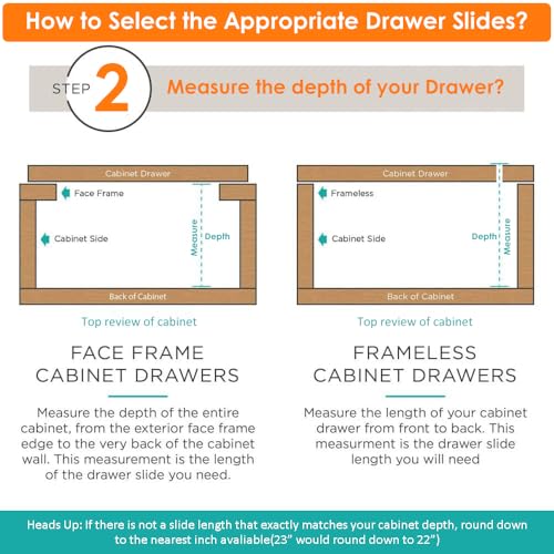 HBL'2 Pairs Soft Close Drawer Slides 12 inch,Full Extension,200Lbs Load