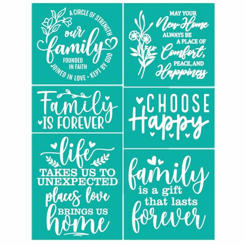 JAJADO Family Christian Faith Self Adhesive Silk Screen Stencils - Farmhouse Home Screen Print Mesh Stencils - Reusable for Painting on Wood Sign/Porch Sign/T-Shirt/Canvas/Fabric/Mug/Glass - color: Like a Sunflower