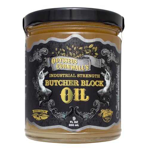 Odie's Industrial Strength Butcher Block Oil 9 oz Food Safe Curing Finish