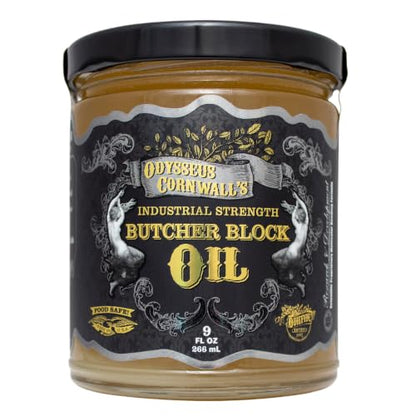 Odie's Industrial Strength Butcher Block Oil 9 oz Food Safe Curing Finish